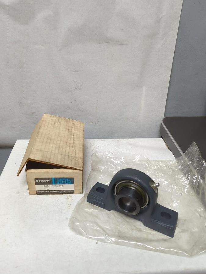 FEDERAL MOGUL,PWG-1-3/16-RSM,PILLOW BLOCK BEARING 1-3/16 INCH BORE NOS