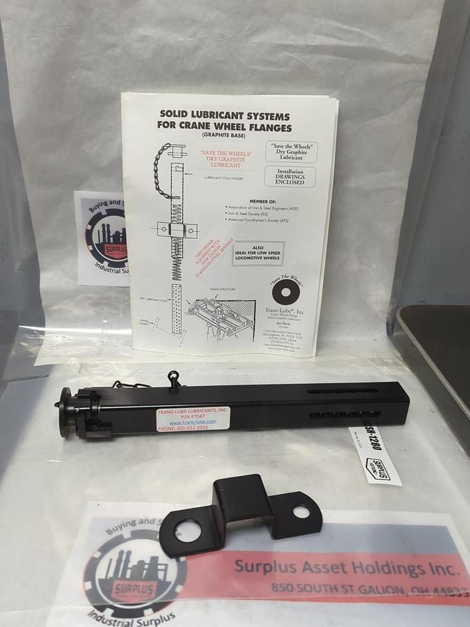 TRANS-LUBE,87047,SOLID LUBRICANT SYSTEM FOR CRANE WHEEL FLANGES NOS