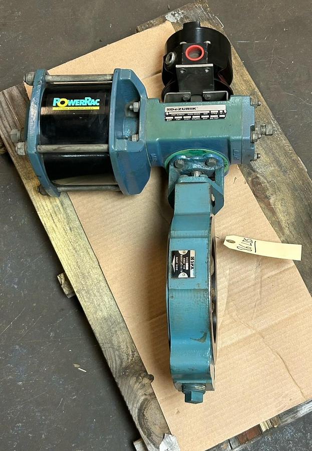 Used DEZURIK,948689,CYLINDER POWERPAC ACTUATOR SIZE 6 BUTTERFLY VALVE 6" 285 CWP