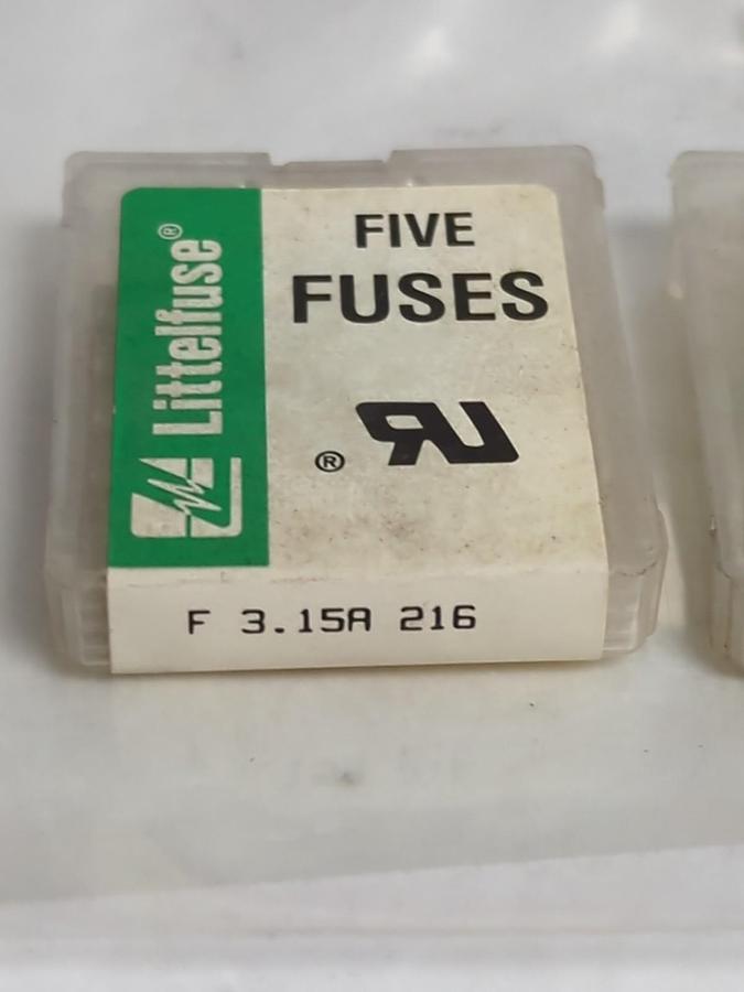 LITTELFUSE,F 3.15A 216,FUSE LOT OF 10 PCS NOS