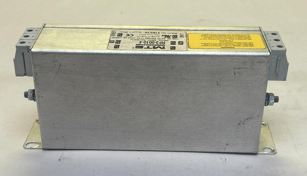 Used MTE,RF3-0010-4,FILTER 10A 480V