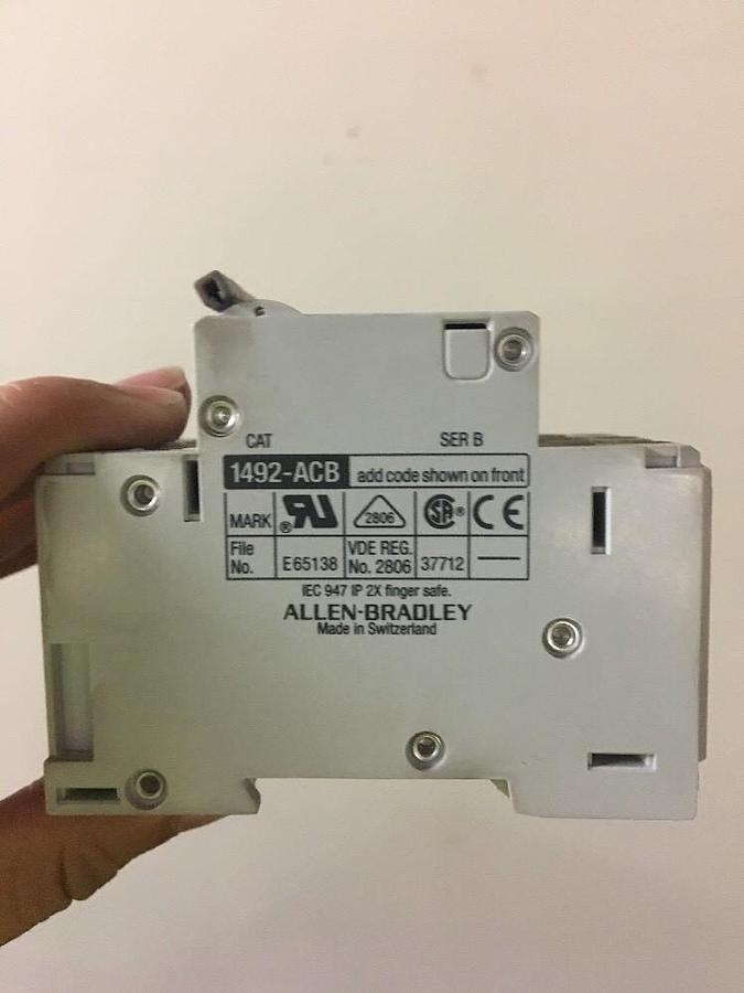 Allen Bradley,1492-ACB/ 1492-CB2,Series B H1 10A H100