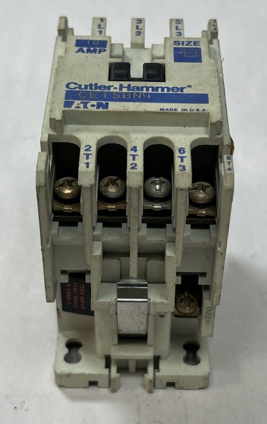 Used CUTLER-HAMMER,CE15BN4,CONTACTOR 10A