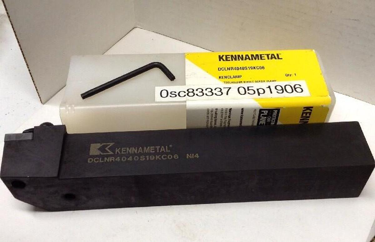 Kennametal,DCLNR 4040S 19 KC06,Tool Holder Single Screw Clamp
