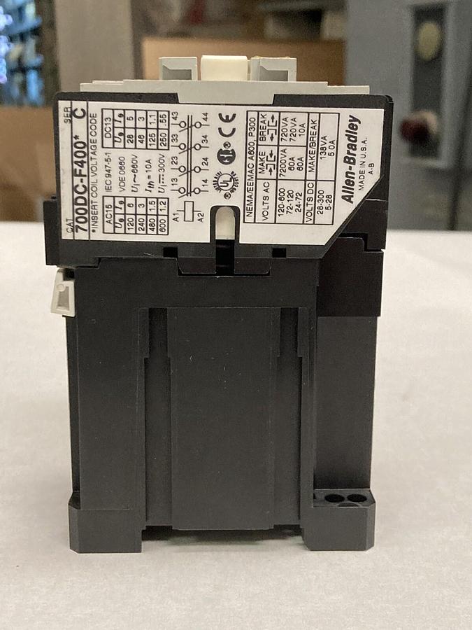 Allen Bradley,700DC-F400Z24,Ser C Control Relay 24V DC