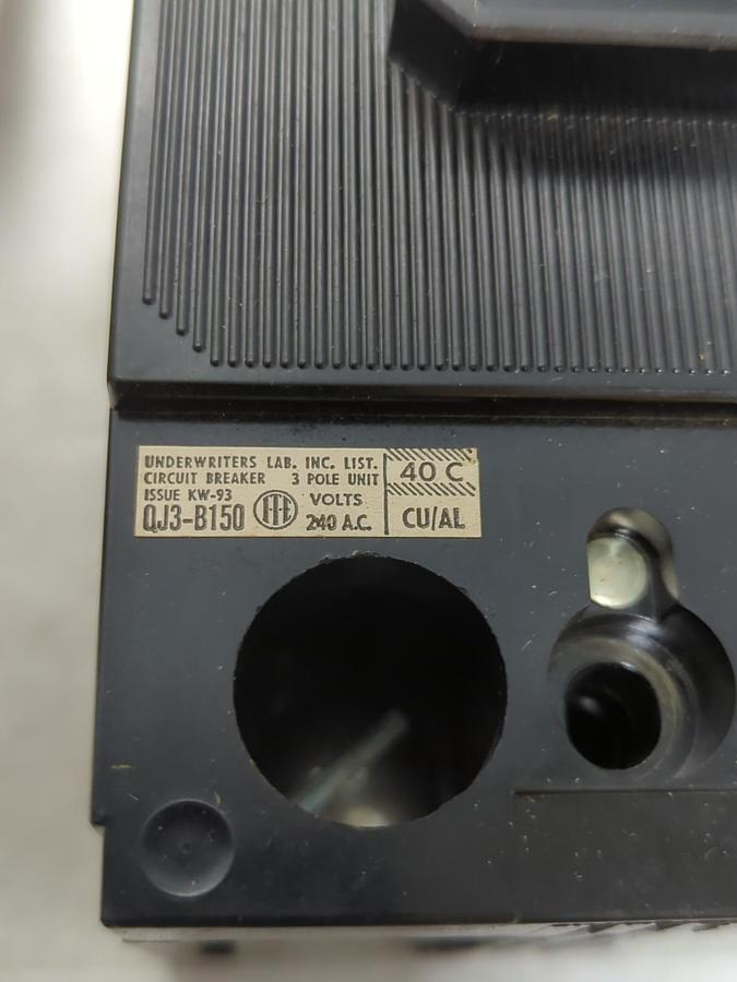 Used I.T.E.,QJ3-B150,CIRCUIT BREAKER 3-POLE 150 AMP PRE-OWNED