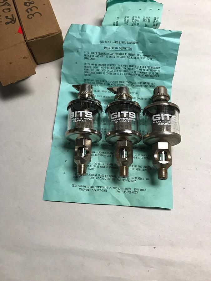 GITS,1400-30 7415,Liquid Dispenser 1/4 IN NPT lot of 3