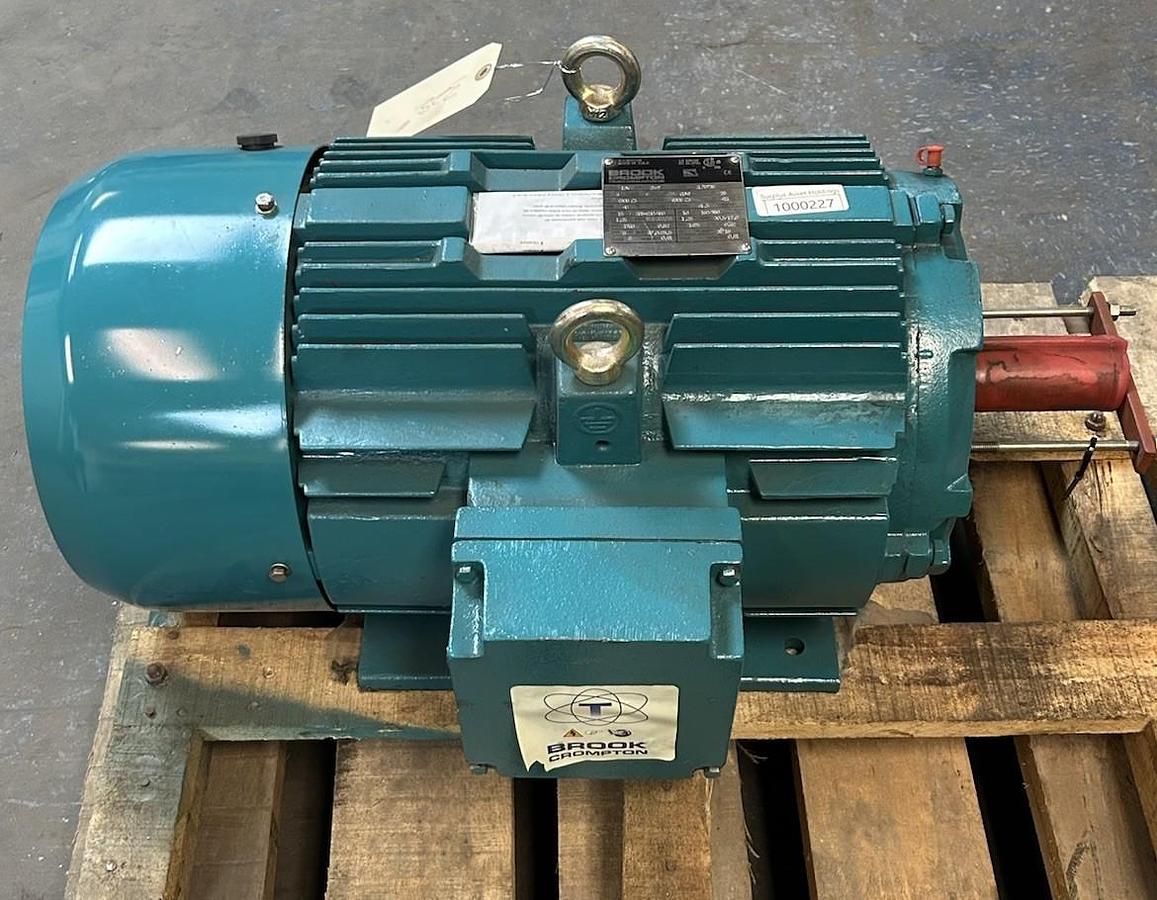 BROOK CROMPTON,1DN,AC MOTOR 15HP 1760RPM 208-230/460V 3PH 254T FRAME