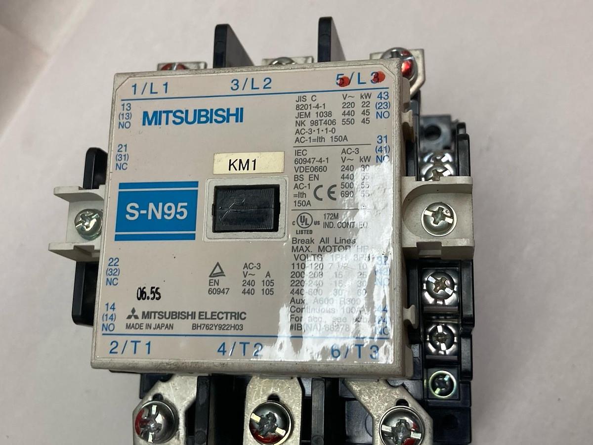 Used Mitsubishi,S-N95,Magnetic Contactor 380-440V 50/60Hz