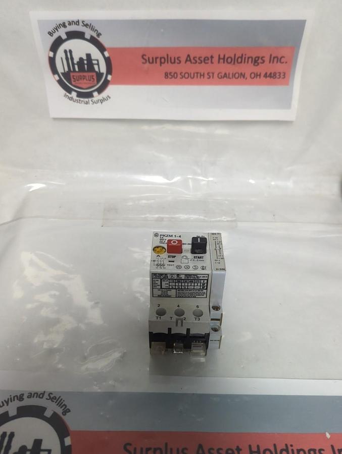 Used MOELLER,PKZM 1-4,MOTOR STARTER/CIRCUIT BREAKER 3P 4A 660V PRE-OWNED