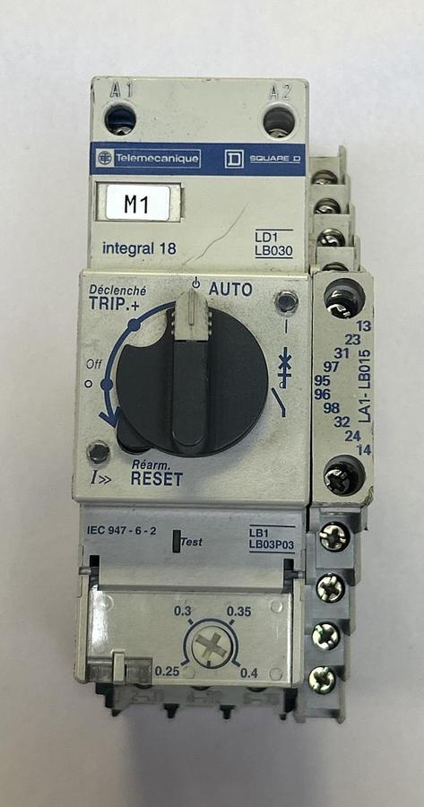 Used SQUARE D TELEMECANIQUE,LD1LB030B,MOTOR CONTROLLER