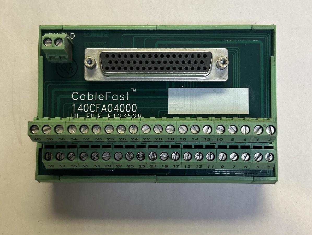 Used SCHNEIDER ELECTRIC MODICON,140CFA04000,WIRING BLOCK