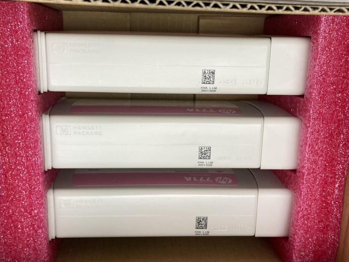 Used Hewlett Packard,B6Y43A,Magenta Ink Cartridge Tripack 775ML - REFILLED