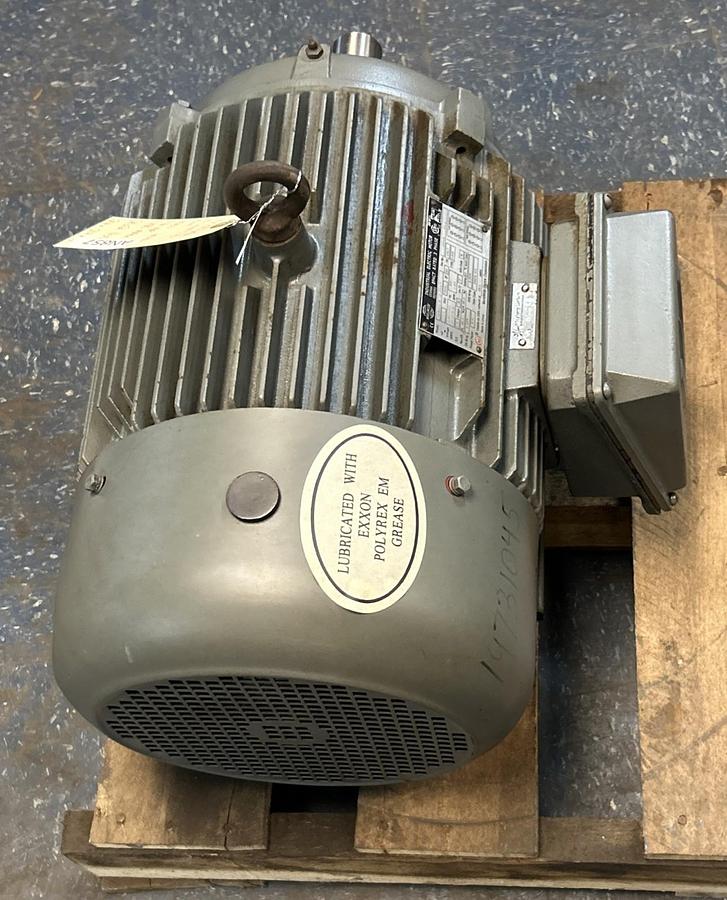 Used WORLDWIDE ELECTRIC,WWE7.5-12-254T,MOTOR 7.5HP 1180RPM 460V 3PH 254T FRAME