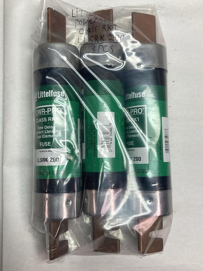 Littlefuse,LLSRK 200,Fuses LOT OF 3