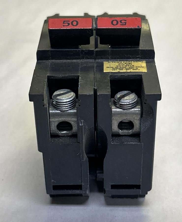 Used FEDERAL PACIFIC,NA250,CIRCUIT BREAKER 50A 120/240V 2P
