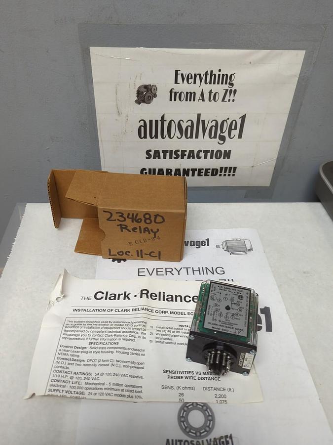 CLARK RELIANCE,ECID-24,RELAY 120 VAC NOS