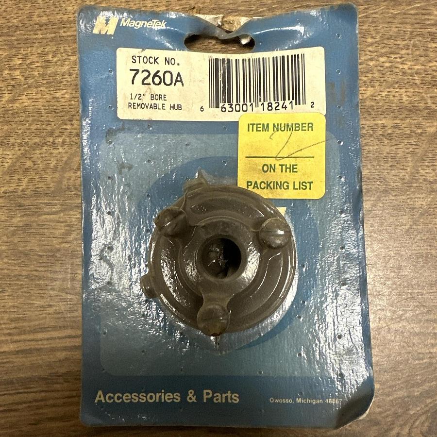 Used MAgnetek,7260A,Removable Hub 1/2" Bore