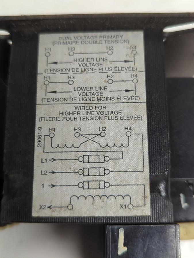 Used ALLEN BRADLEY,1497-B-BASX-1-N,TRANSFORMER PRI:240/480-220/440 SEC:120/110