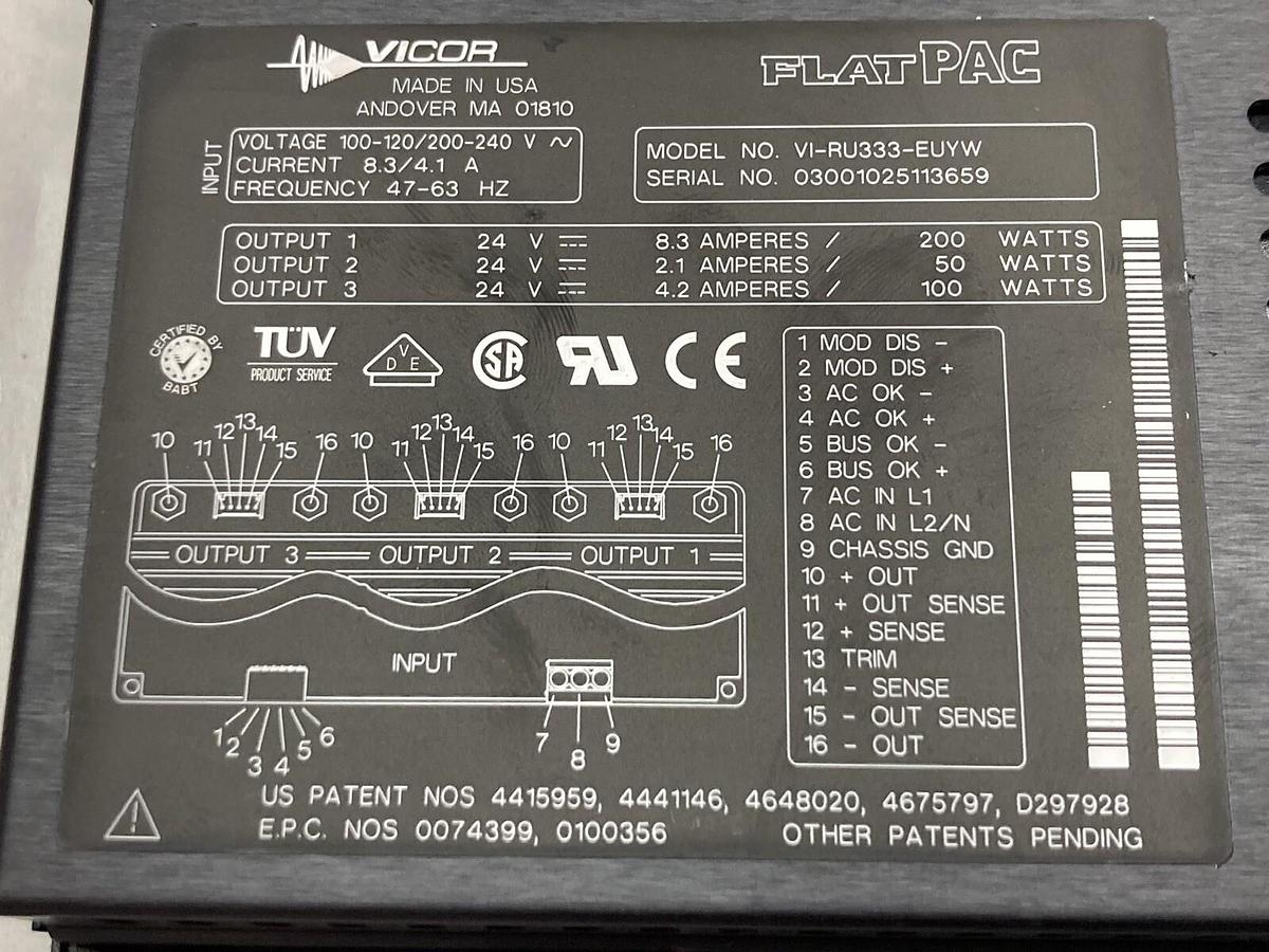 Vicor,VI-RU333-CUUU,AC-DC Switching Power Supply Watt System