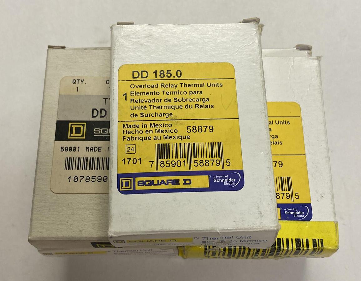 SQUARE D,DD185,OVERLOAD THERMAL HEATING ELEMENT LOT OF 7 NOS