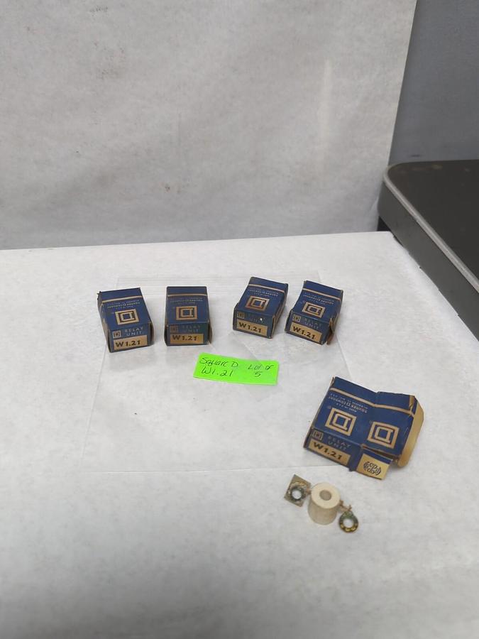 SQUARE D,W1.21,THERMAL OVERLOAD RELAY HEATER ELEMENT LOT OF 5 NOS