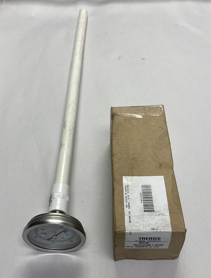 Trerice,B8321806,Bi-Metal Thermometer 18 INCH Stem NOS