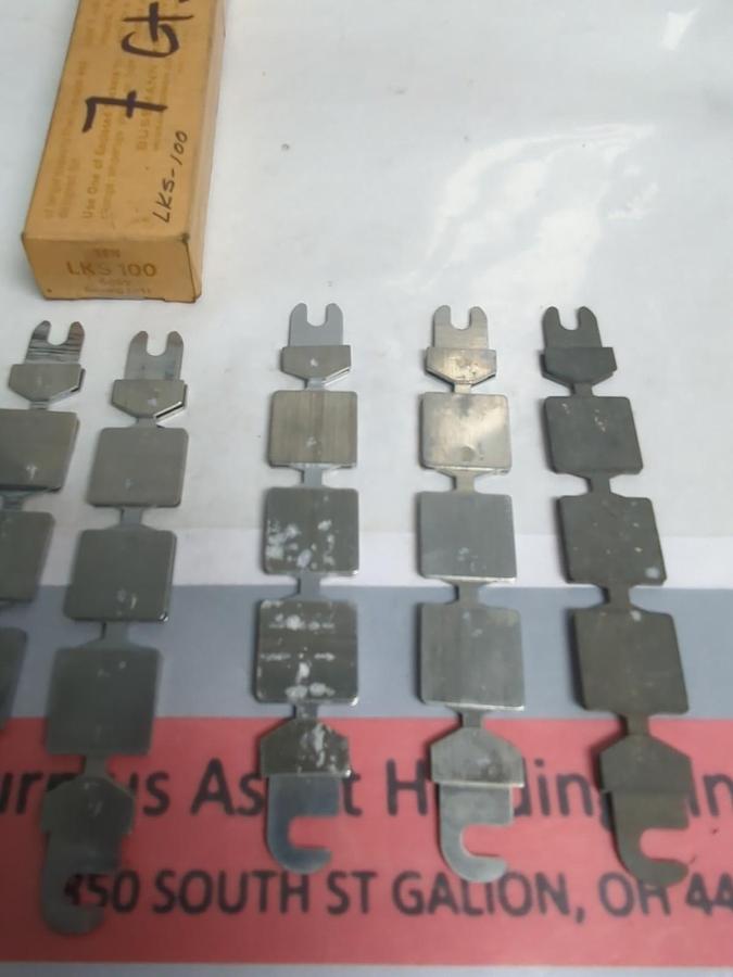 BUSSMANN,LKS100,SUPER-LAG RENEWAL LINKS 100 AMP 600 VOLT LOT OF 7 NOS