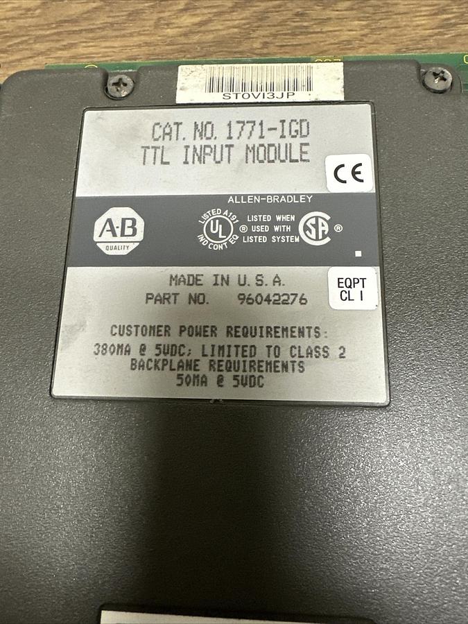 Used Allen Bradley,1771-IGD,TTL Input Module