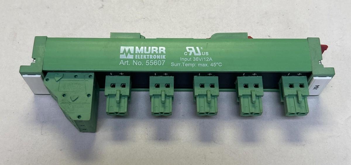 Used MURR ELEKTRONIK,55607,DISTRIBUTOR AS-I AND EXTERN POWER LOT OF 9