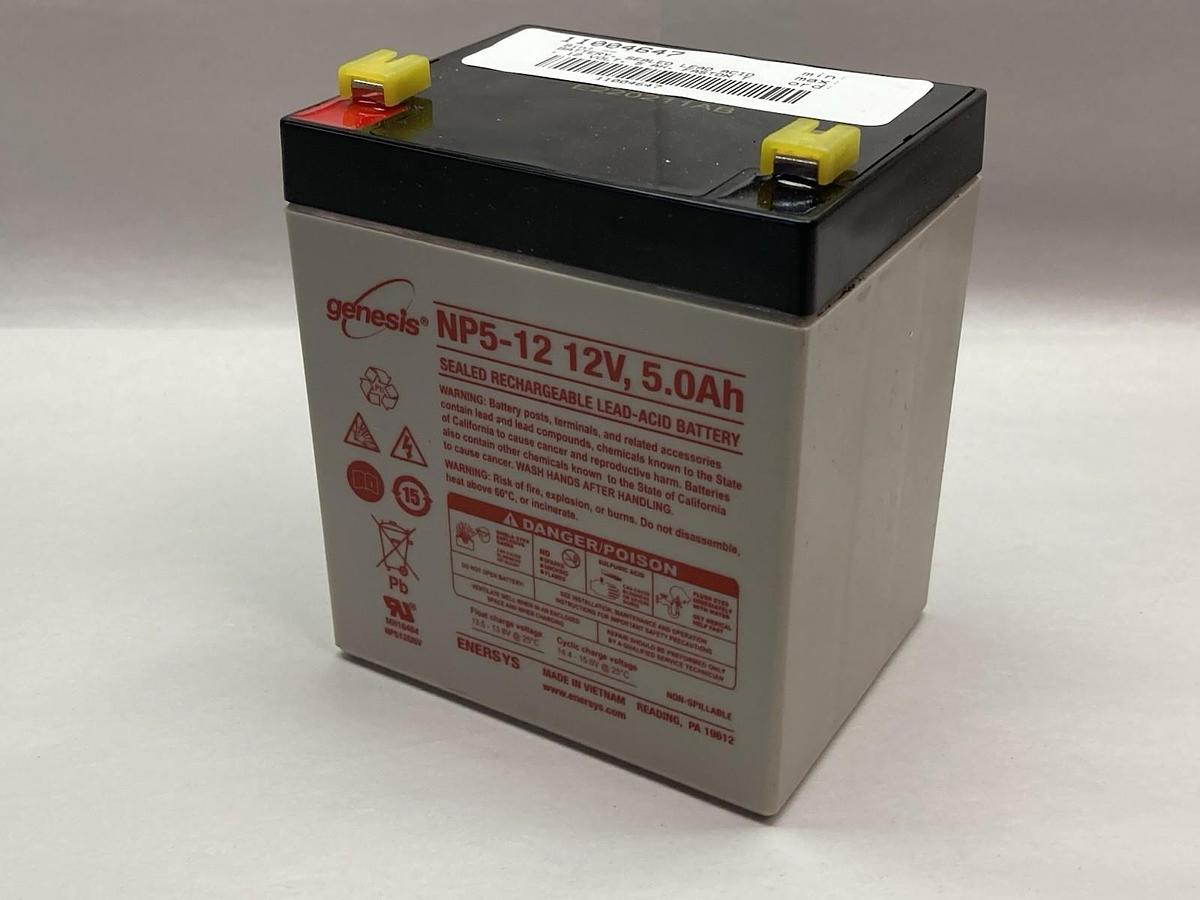 Used Genesis,NP5-12,Rechagrgable Lead Acid Battery 12V 5.0Ah
