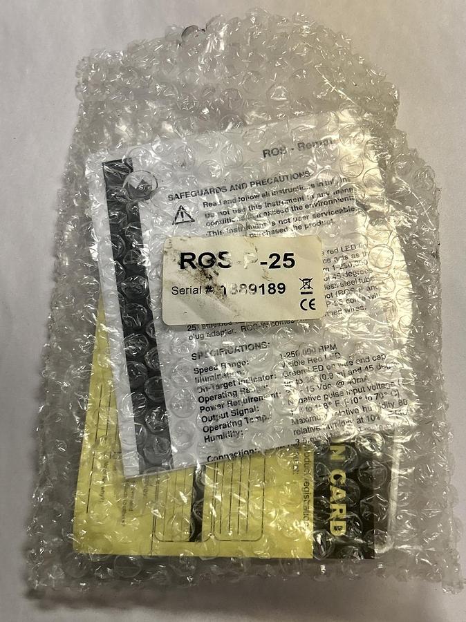 MONARCH INSTRUMENTS,ROS-P-25,REMOTE OPTICAL SENSOR NEW