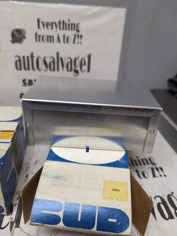 BUD,CU-3006-A,ALUMINUM MINI-BOX LOT OF 2 NOS