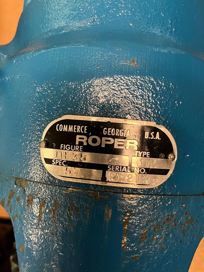Used ROPER,1H-35,HYDRAULIC GEAR PUMP TYPE 15
