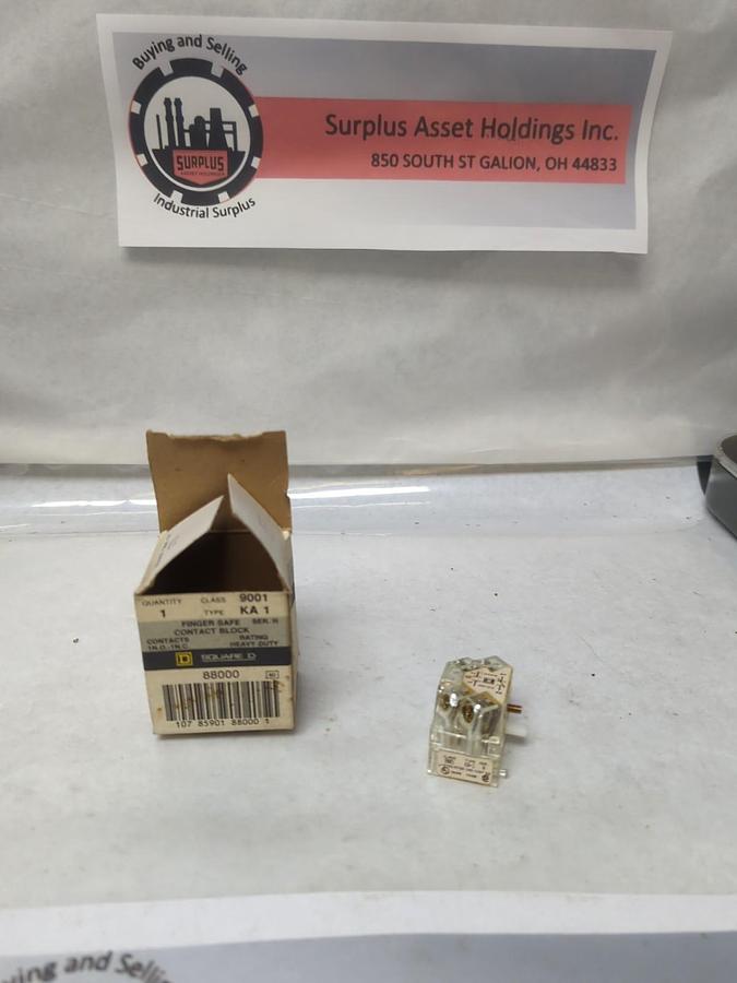SQUARE D,9001 KA1,FINGER SAFE CONTACT SERIES H NOS