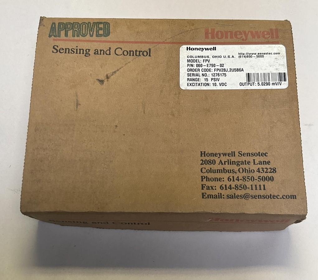 Used HONEYWELL,060-E790-02,PRESSURE SENSOR NEW