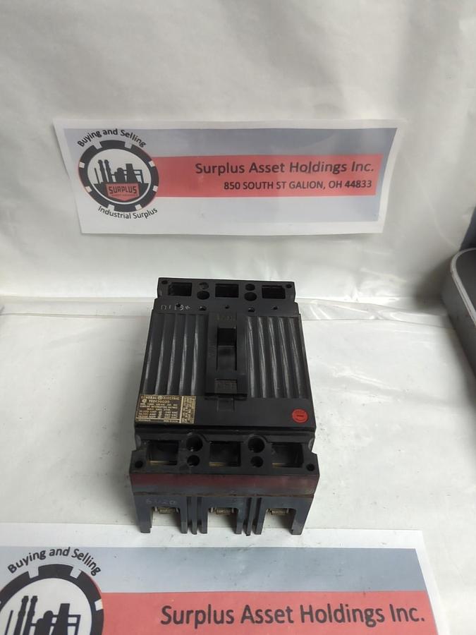 Used GE,TED136020,CIRCUIT BREAKER 3-POLE 600VAC 20AMP PRE-OWNED