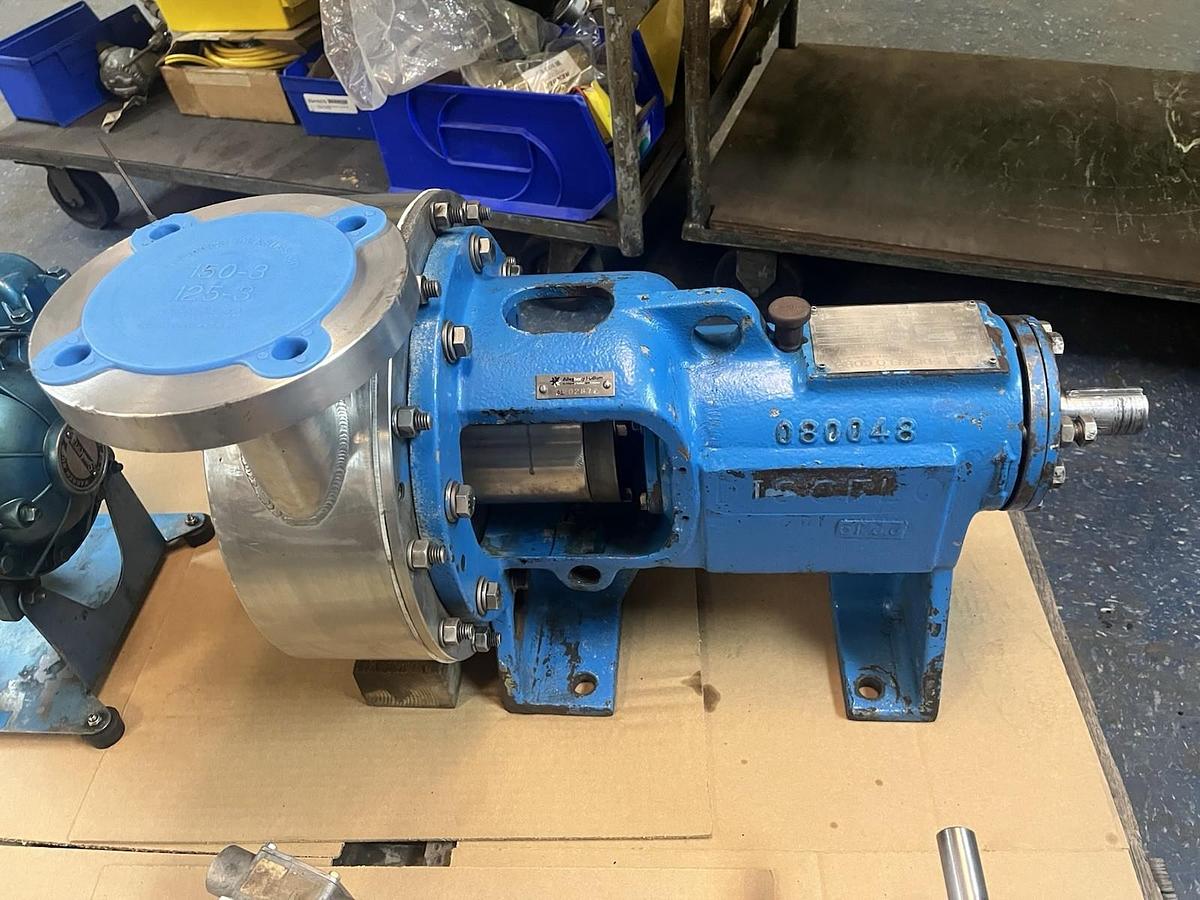 Used DISCFLO,303-10,CENTRIFUGAL DISC PUMP 3X3X10 DISCPAC 2HHD-9.59