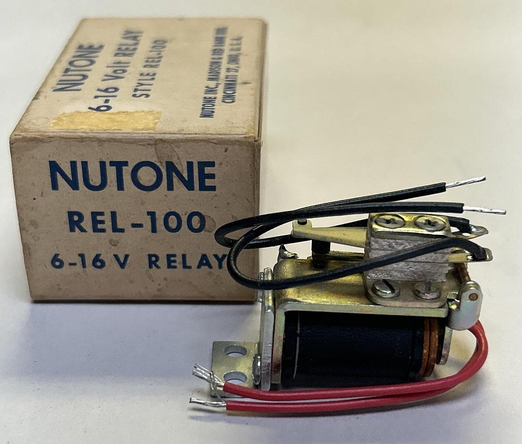 NUTONE,REL-100,RELAY 6-16V NOS