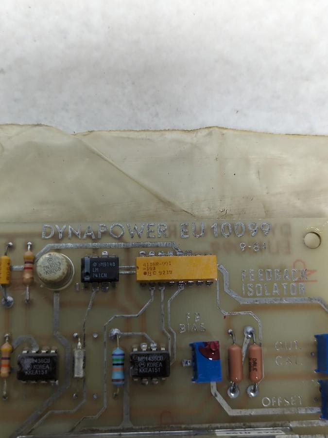 DYNAPOWER,EU10099,FEEDBACK ISOLATOR BOARD