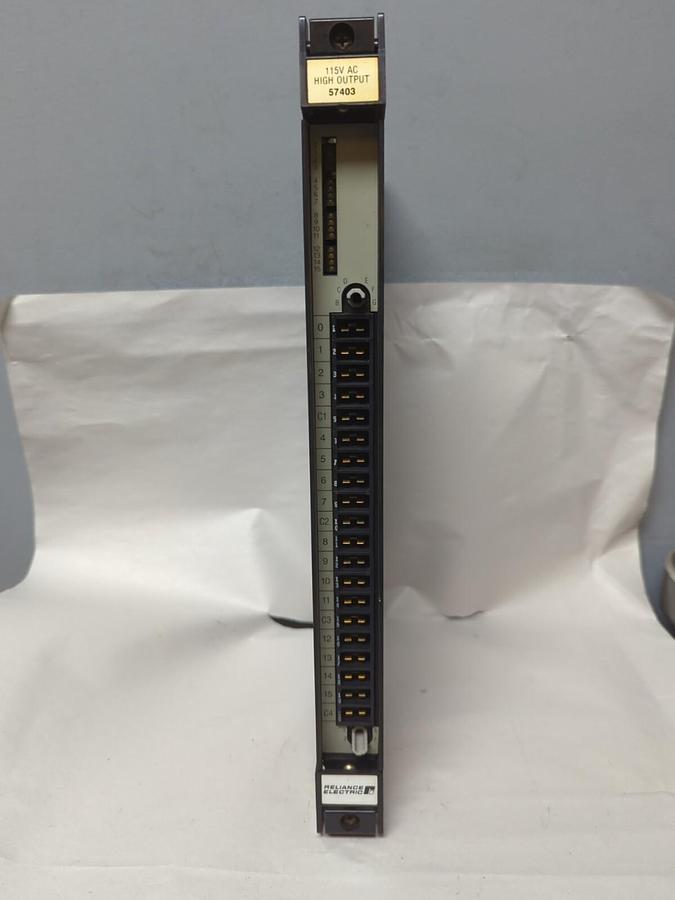 Used RELIANCE ELECTRIC,57403-D,HIGH OUTPUT CONTROL SYSTEM MODULE CARD 115 VDC