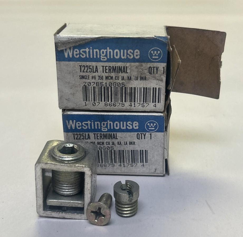 WESTINGHOUSE,T225LA,PRESSURE TERMINAL CONNECTOR LOT OF 2 NOS