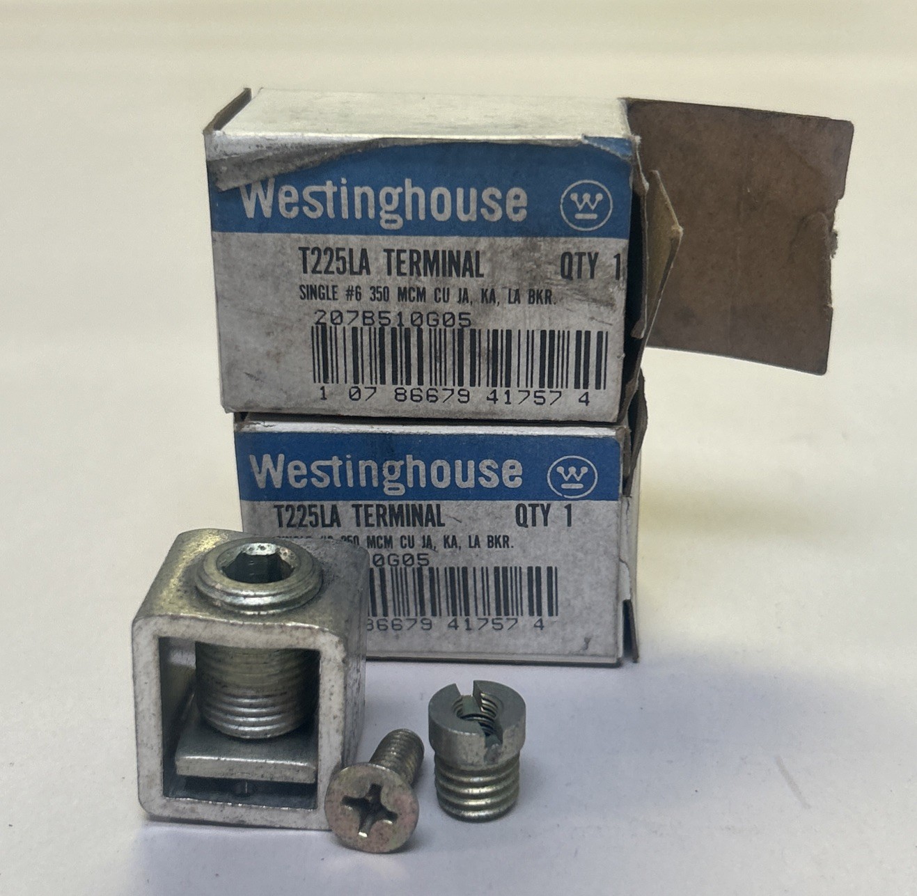 WESTINGHOUSE,T225LA,PRESSURE TERMINAL CONNECTOR LOT OF 2 NOS