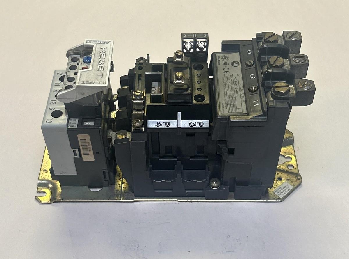 Used ALLEN BRADLEY,509-COD-B1H,SIZE 2 MOTOR STARTER 45A 600V