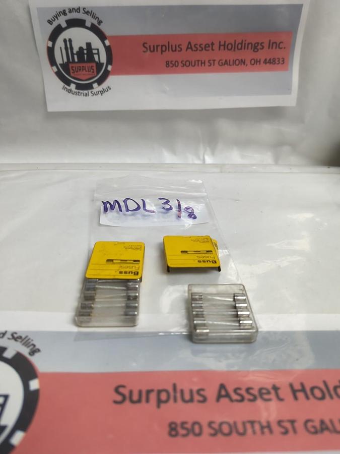 COOPER BUSSMANN,MDL-3/8,3/8 AMP FUSE LOT OF 10 NOS