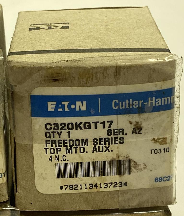 CUTLER HAMMER,C320KGT17,SERIES A2 AUXILIARY CONTACT LOT OF 4 NOS