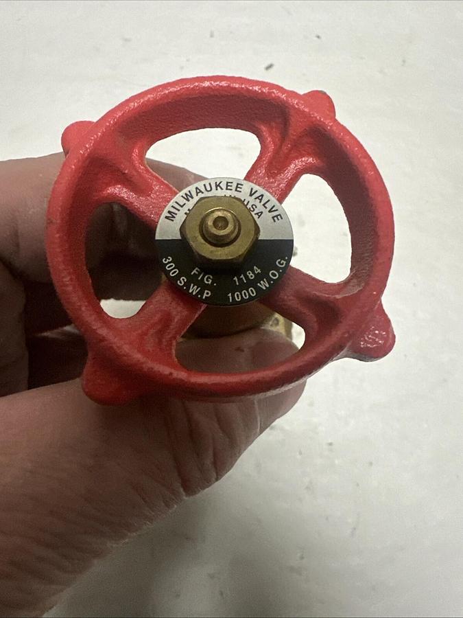 Milwaukee,300SWP 1000WOG,1/2" Brass Gate Valve Fig 1184