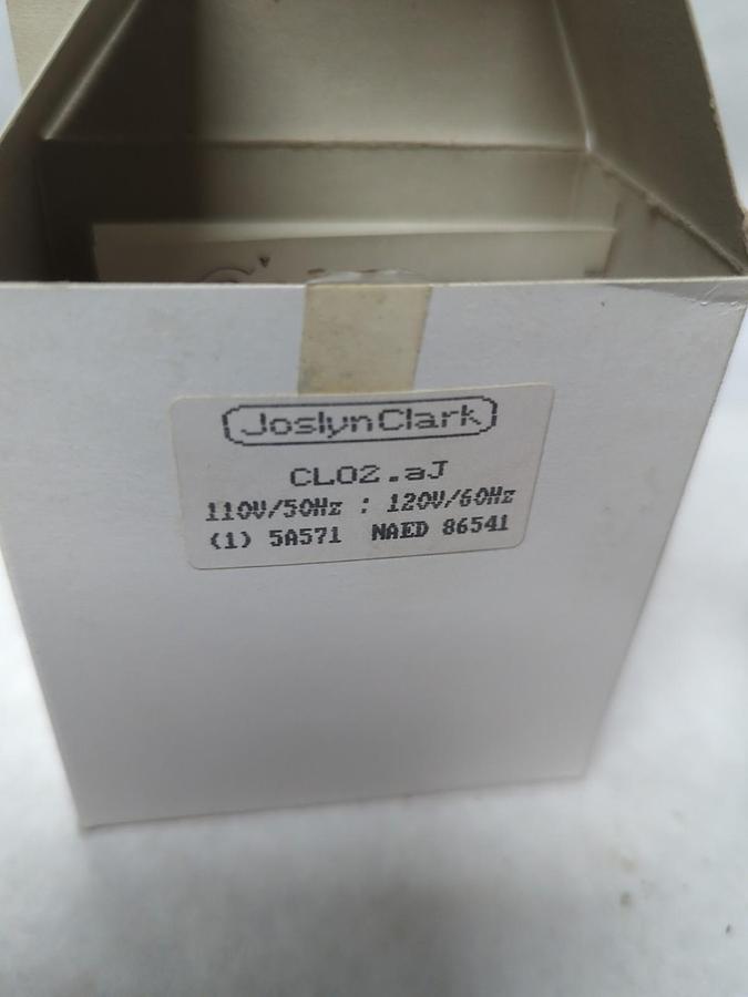 JOSLYN CLARK,CL02.aJ,CONTACTOR 110/120V 50/60HZ NOS