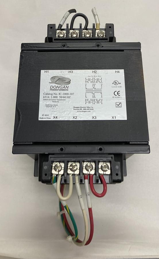 Used Dongan,IC-1000-107,Transformer kVA 1 50/60 HZ