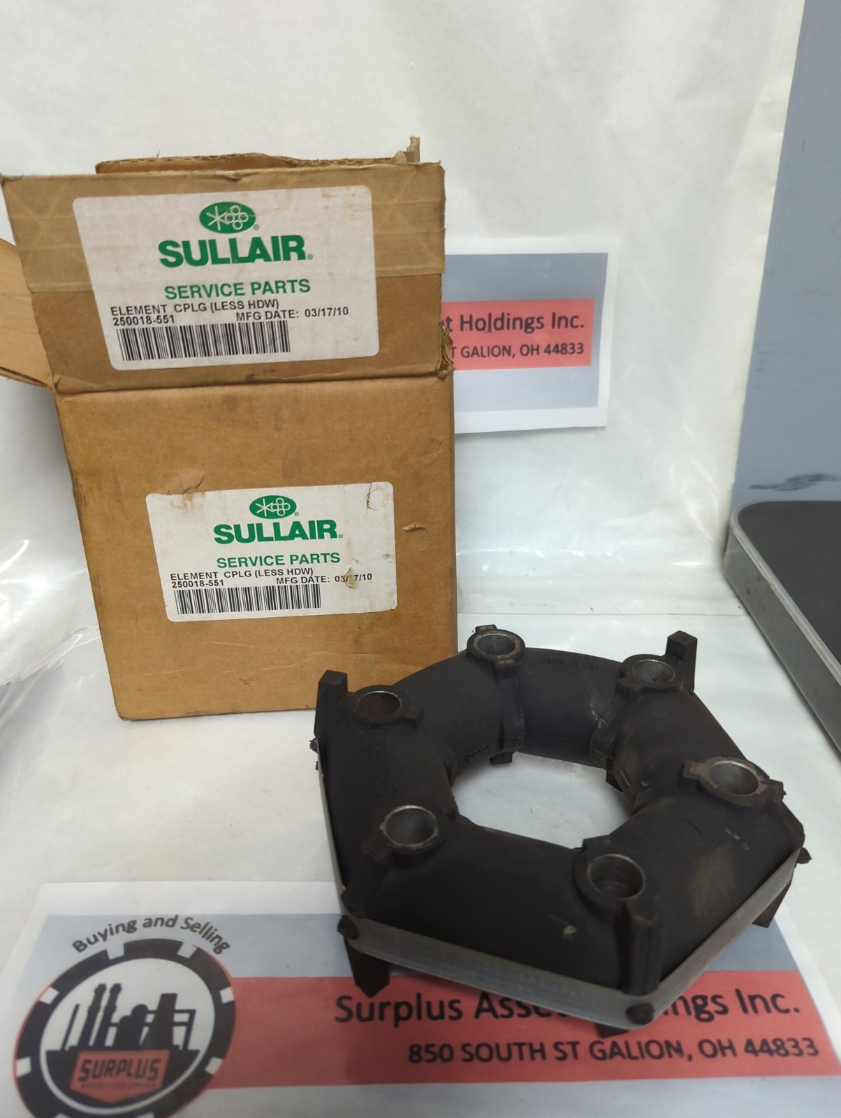 SULLAIR,250018-551,COUPLING ELEMENT NOS